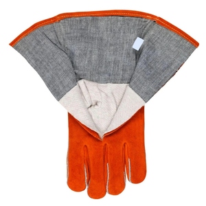 Gants de soudage en cuir de vachette renforcé haute performance, résistants à la chaleur et aux étincelles, durables, pour la lutte contre les incendies et le barbecue - Product Image 4