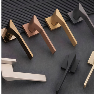 Sleek Architectural Brass Entryway Lever Quiet Twin-Bar Mortise Latch Assembly Premium Residential Bedroom Hardware Kit - Product Image 1