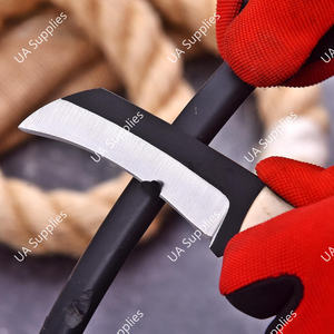 Cuchillo de Supervivencia Multifuncional de Hoja Fija de Acero al Carbono Forjado a Mano con Mango de Hueso de Camello, Grado Industrial, para Camping y Actividades al Aire Libre - Product Image 3