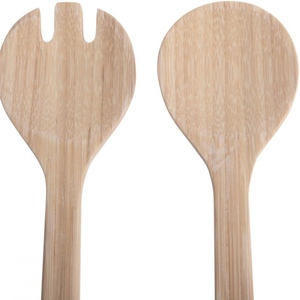 Wholesale High Quality Spun Bamboo Salad Servers Elegant <b>Spoon</b> <b>and</b> <b>Fork</b> <b>Set</b> for Kitchen from Vietnam - Product Image 2