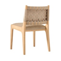 Mobilier de chaise de jardin minimaliste en bois de teck avec siège en mousse, nouveau design plus confortable, chaise élégante et robuste à prix économique