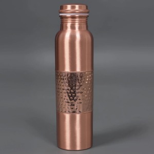 Antique Finish <b>Copper</b> Water <b>Bottle</b> Set Handcrafted Embossed Engraved Hammered Diamond Pattern Pure <b>Copper</b> <b>Drinking</b> <b>Bottle</b> - Product Image 4