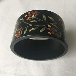 Conjunto de Pulseras de Madera Estilo Bohemio, Brazaletes Florales Pintados a Mano, Técnica Artística de Pintura - Product Image 2