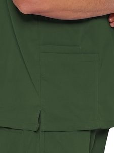 <b>Scrub</b> <b>Tops</b> for Men - Classic V-Neck <b>Top</b> with 4 Pockets, Side Slits - Product Image 5
