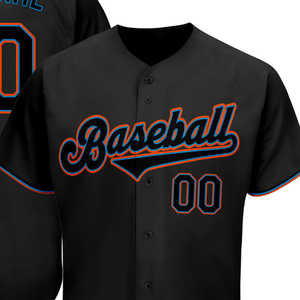 Camiseta Deportiva Personalizada de Béisbol con Sublimación OEM, 100% Poliéster, Cierre de Botones, Nombre y Número del Equipo - Product Image 2