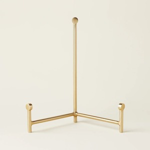 Support de livre de recettes en métal doré de luxe, support de livre de cuisine, support décoratif en trépied pour livres de cuisine, tablette - Product Image 1