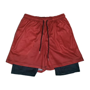 New Trendy Mens Gym Athletic Men Workout Jogger Shorts Sports Running Shorts with Compression Wholesale Mens Gym Shorts 2 in 1 - Product Image 5