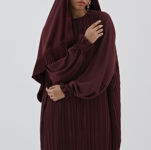 Nueva Abaya Tradicional Islámica Negra para Mujer, Estilo Saudí, Primavera 2026, Dubai, Poliéster Transpirable, Largo hasta el Tobillo, Musulmana - Product Image 3