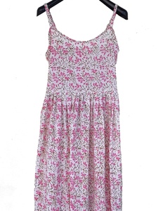 ชุดเดรสอินเดียผ้าฝ้ายพิมพ์ลายด้วยมือ 100% ลายดอกไม้ ทูนิคและเดรสยาวปักลายสไตล์ลำลอง ราคาโรงงาน - Product Image 5