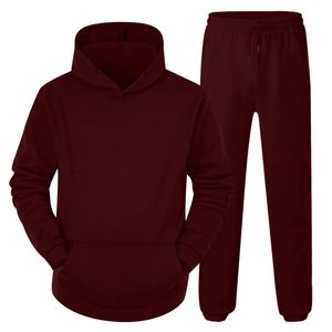 Conjunto de Sudadera con Capucha de Diseño Personalizado, Conjunto Deportivo para Hombre, Estilo Urbano, Pantalones Deportivos, Sudadera con Estampado de Patchwork, Conjunto de Dos Piezas - Product Image 1