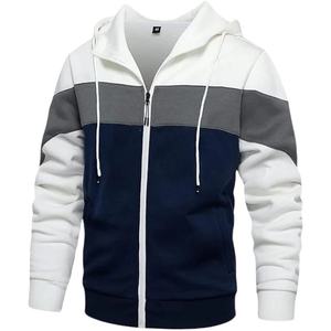 Sweat à capuche streetwear pour homme OEM personnalisé de haute qualité, vierge, zippé, vintage, double couche, délavé à l'acide, effet soleil, usé, avec poches, 100% coton - Product Image 5