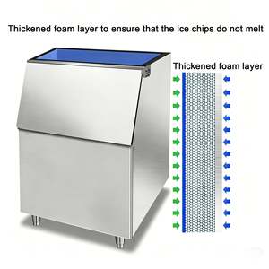 Máquina de Hielo en Escamas de 200 kg, Máquina de Fabricación de Hielo Comercial con Enfriamiento por Aire para la Industria Pesquera - Product Image 4
