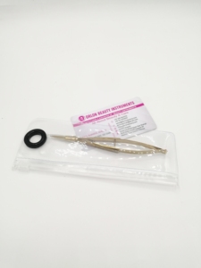 Best Selling Gold Plated Eyebrow Spring Scissor Stainless Steel custom Logo Straight Blade Eyebrow Hair Cutting Spring Scissor - Product Image 3