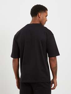 Men's Black Regular Fit Plain Short Sleeve T-<b>Shirt</b> Solid Color Casual Round Neck T-<b>shirt</b> - Product Image 5