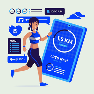 Développement d'une application de suivi d'activité physique pour entreprises |   Podomètre intelligent avec suivi de la marche, surveillance de la santé et de l'activité, comptage des calories, distance et GPS - Product Image 6