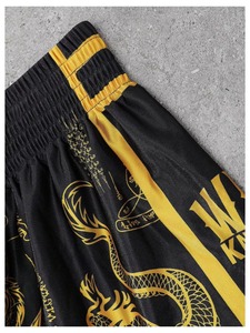 Pantalones Cortos de Boxeo para Hombre, Estampado Satinado, Cintura Elástica, Transpirables, de Secado Rápido, Ligeros, para Entrenamiento de Gimnasio y Kickboxing - Product Image 3