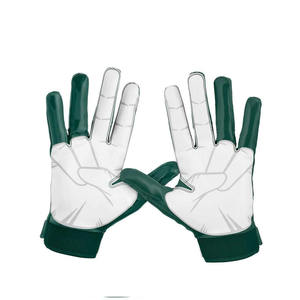 Yellow Football Receiver Gloves With Black Palm Non Slip Outdoor Sports Gloves Adjustable Buckle Design - Product Image 6