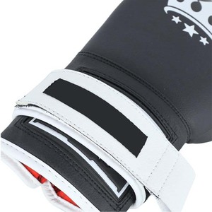 Professional Boxing Gloves Leather Adjustable Velcro Wrist <b>Strap</b> Adult Training Gear - Product Image 6