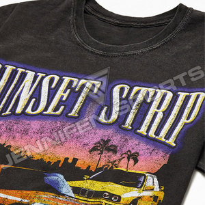 Camisetas Gráficas Estampadas DTG para Hombre, 100% Algodón, Tallas Grandes, Lavado Ácido, Logotipo Personalizado, Ligeras, de Secado Rápido y Transpirables - Product Image 2