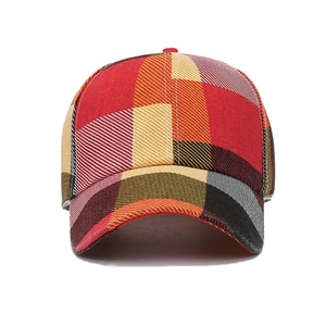 Unisex Plaid Canvas Baseball Cap Autumn Style for Adults Camouflage Hat Hunting Cap hunting Cap Hat polyester - Product Image 2
