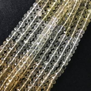 Cuentas de Piedra Rondelle Facetadas Sueltas Semipreciosas 100% Naturales Certificadas IGI, 7mm-7.5mm, Grado AA, Multifuego, Gemas Vivaaz Jaipur - Product Image 4