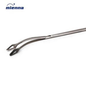 Cirugía Laparoscopia Toracoscopia Acero inoxidable 6mm Fórceps de disección de doble articulación Juego de instrumentos Manual - Product Image 5