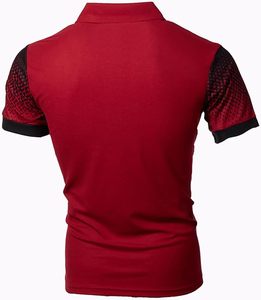 เสื้อโปโลแฟชั่นสำหรับผู้ชาย ดีไซน์คอริบบิ้น ผู้ผลิตเสื้อโปโลแบบ OEM สำหรับแบรนด์เสื้อผ้าระดับโลก เนื้อผ้าเบา ปักลาย - Product Image 2