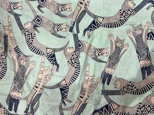 Organic Eco-Friendly Carded Printed Cambric Fabric Lightweight Red Animal Custom Indian Handmade Cotton <b>Boys</b> Running Dress <b>Bags</b> - Product Image 3