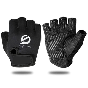 Fully Customizable Non-Slip <b>Fingerless</b> Gym <b>Gloves</b> Sport Fitness Equipment for Weight Lifting and Body Building Training - Product Image 1