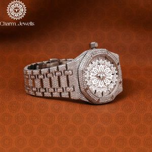 Reloj de Lujo para Hombre Charm_Jewells, de Acero Inoxidable, Movimiento Mecánico, Cierre Oculto con Botón, Correa de 20 mm, Luminoso, Fecha Automática, 40 mm - Product Image 2