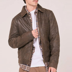 Pakistan Manufacturer Discounted Price Men's Leather <b>Jacket</b> Wholesale Design Best Quality Men's Biker Leather <b>Jacket</b> - Product Image 2