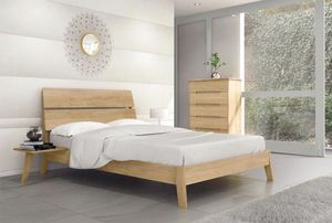 Wholesale Natural Wood Double Bed Frame <b>Light</b> <b>Oak</b> Finish Hotel Bedroom Set Factory Price | Pindel Handicraft - Product Image 3