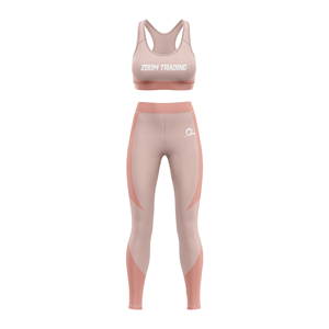 Conjunto de Yoga Rosa para Mujer, 10 Piezas, Leggings sin Costuras con Cuello Cuadrado Medio, Sujetador Deportivo con Espalda Cruzada, Cintura Elástica, Ropa Deportiva Transpirable de Secado Rápido - Product Image 3