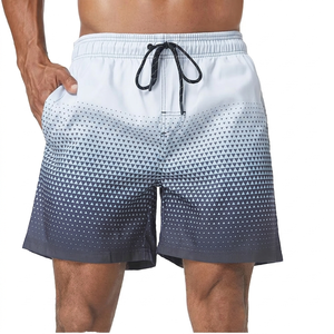Wholesale Latest Design Swimming <b>Trunks</b> Custom Sublimated Logo <b>Mens</b> Beach Fishing Board Shorts - Product Image 6