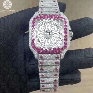 Charm_Jewells Women's Luxury Stainless Steel <b>Watch</b> 38mm Square Case Analog Quartz Sapphire Crystal Folding Clasp - Product Image 1