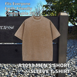 T-shirt en coton pour homme, coupe ajustée, tissu doux, respirant, confortable, coupe régulière, manches courtes, décontracté, à porter au quotidien, tee-shirt athlétique d'été - Product Image 4