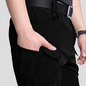 Pantalon Softshell Coupe-Vent pour Homme avec Membrane Thermocollée, Pantalon de Sport Robuste et Performant avec Poches Zippées, Vêtement d'Extérieur Athlétique - Product Image 2