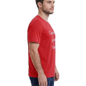 เสื้อยืดผู้ชายไซส์ใหญ่คุณภาพสูง พิมพ์ลายตามสั่ง ผ้าฝ้าย 100% แขนสั้น สไตล์ลำลอง น้ำหนัก 180 กรัม คอเสื้อถักแบบกำหนดเอง - Product Image 3