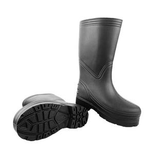 <span class=keywords><strong>Botas</strong></span> de Lluvia Unisex Económicas, Impermeables, Antideslizantes, Resistentes al Aceite, de Corte Alto, Negras, de EVA, para Lavado de Autos, Agricultura y Trabajo - Product Image 6