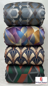 Soft Lightweight Polyester Fabric with Custom Digital Prints for Garments Dresses and Home Decor Textiles - Product Image 2