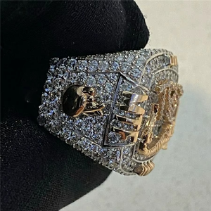 Hiphop Jewelry Customized Real VVS Moissanite Diamond 925 Silver White Gold Iced Out <b>Custom</b> Name <b>Rings</b> Personalized for Man - Product Image 3