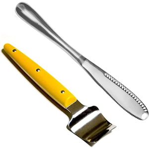 Couteau et Spatule à Beurre de Maïs ButterOnce pour Étaler et Couper - Product Image 1