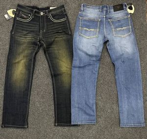 กางเกงยีนส์ทรงตรงแฟชั่นผู้ชาย รุ่นใหม่ปี 2025 ผ้าสเตรชทรงเข้ารูป สวมใส่สบาย เนื้อผ้านุ่ม กางเกงเดนิมสำหรับธุรกิจ เสื้อผ้าแบรนด์ผู้ชาย - Product Image 4