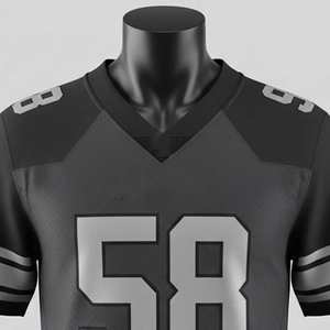 Jersey de Fútbol Americano de Secado Rápido de Primera Calidad, Diseño de Logotipo Personalizado, Transpirable, 100% Poliéster, Colores Personalizados, Unisex - Product Image 4