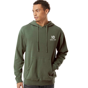 Sudadera con Capucha Unisex, Teñida con Pigmentos, de Peso Medio, Mezcla de Algodón, Informal, Suave, Transpirable, Resistente al Viento e Impermeable, Ropa Urbana de Invierno - Product Image 1
