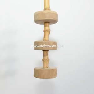Natural Coffee Wood Bamboo Hanging Bird Perch <b>Ladder</b> Toy <b>Small</b> Birds Pet Cage Stand Accessories Wholesale Dekor Asia - Product Image 4