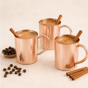 Tasses à Moscow Mule en cuivre pur de qualité supérieure, fabriquées à la main, avec poignées sans soudure, pour les bars, la maison et la cuisine - Product Image 4