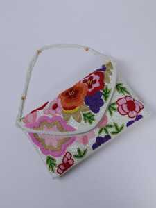 Premium Quality Handcrafted Beads Embroidered Lightweight Modern Square Shoulder Bag for Party Wedding <b>Jewelry</b> Storage - Product Image 1