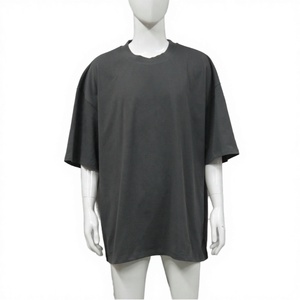 เสื้อยืดคอกลมทรงหลวมสไตล์ฮิปฮอปสำหรับผู้ชายไซส์ใหญ่ ผ้าเจอร์ซีย์คอตตอน 100% คุณภาพเยี่ยม เนื้อผ้าหนา เหมาะสำหรับฤดูร้อน - Product Image 5