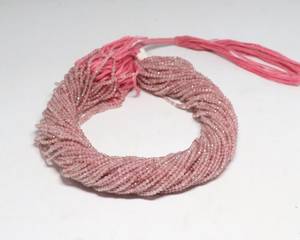 Cuentas de Cuarzo Fresa Natural AAA Microfacetadas en Forma de Rondelle de 2-2.5 MM, Cuentas de Piedra Preciosa de Cuarzo Fresa de 13 Pulgadas para la Fabricación de Joyas - Product Image 6